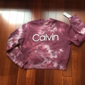 NWT Calvin Klein Crop Sweatshirt